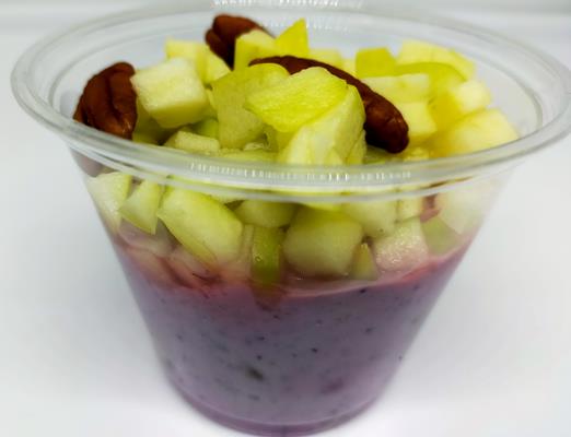 Bircher cassis et tartare de pomme - Photo 1