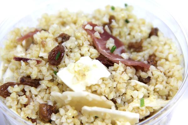 Boulghour au parmesan, figues et jambon cru - Photo 1