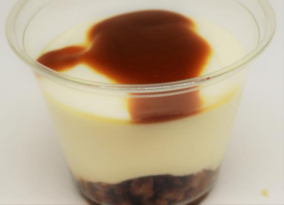 Cheese cake au coulis de caramel - Photo 1