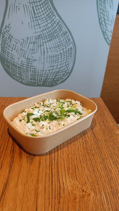 -Risotto au saumon façon cari, (courgette, mangue, ciboulette) - Photo 1